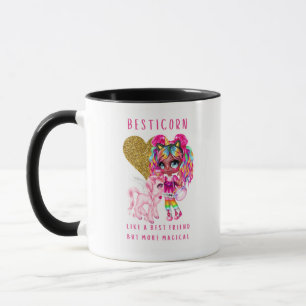 Cadeau beste vriendin voor meisjes, Magisch eenhoo Mok