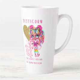 Cadeau beste vriendin voor meisjes, Magische eenho Latte Mok