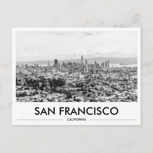 Cadeau bij vertrek met San Francisco-skyline Briefkaart