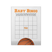 Cadeau Bingo Basketbal Baby shower Game Pack Notitieblok (Linkerzijde)