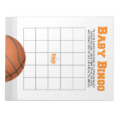 Cadeau Bingo Basketbal Baby shower Game Pack Notitieblok (Voorkant)