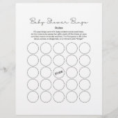 Cadeau-bingospel voor babyfeestje briefhoofd (Voorkant)