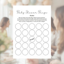 Cadeau-bingospel voor babyfeestje