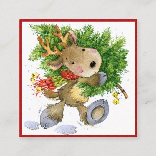 Cadeau, bloemist, behuizing, Visitekaartje Informatiekaartje (Voorkant)