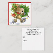 Cadeau, bloemist, behuizing, Visitekaartje Informatiekaartje (Voorkant / Achterkant)