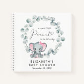 Cadeau Boek voor Baby Meisje Shower met Olifant Eu (Voorkant)