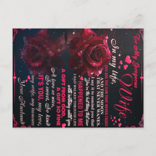 Cadeau Brief Aan Mijn Vrouw, Cadeau Voor Huwelijk Briefkaart