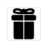 Cadeau cadeaudoos silhouet patroon kunststempel rubberstempel (Afrduk)