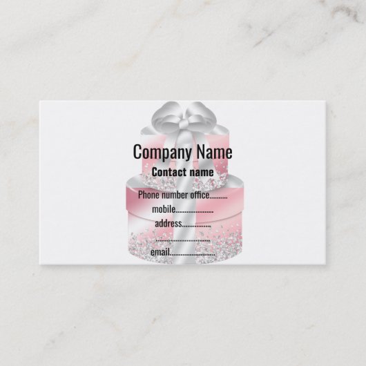 CADEAU CAKE VISITEKAARTJE (Voorkant)