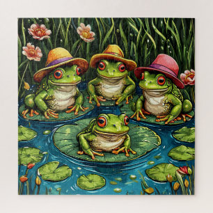 Cadeau Cartoon Kikkers Voor Dierenliefhebbers Legpuzzel