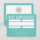 CADEAU CERTIFICAAT moderne stijlvolle zakelijke mu (Voorkant / Achterkant)