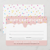 CADEAU CERTIFICAAT schattig frosting strooisels bl (Voorkant / Achterkant)