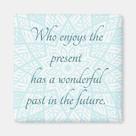 Cadeau Citaat Mandala Funny Truth Uplifting Blue Magneet