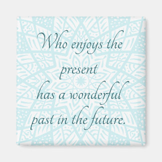 Cadeau Citaat Mandala Funny Truth Uplifting Blue Magneet
