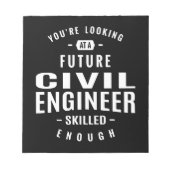 Cadeau civiel ingenieur notitieblok (Voorkant)