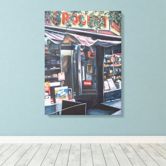 Cadeau Day Bekijk het verleden Canvas Afdruk (Insitu (Houten vloer))