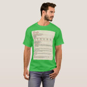 Cadeau DD Dad Stat Block T-shirt (Voorkant volledig)