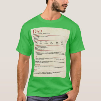 Cadeau DD Dad Stat Block T-shirt