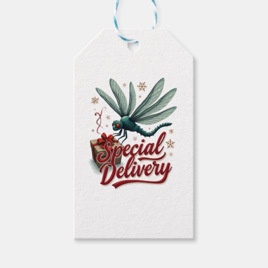 Cadeau Delivery Dragonfly Cadeaulabel (Voorkant)