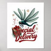 Cadeau Delivery Dragonfly Poster (Voorkant)