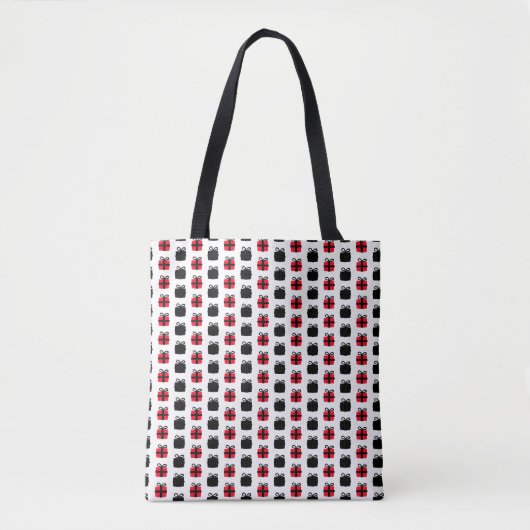 cadeau doos ontwerp tote tas winkelen (Voorkant)
