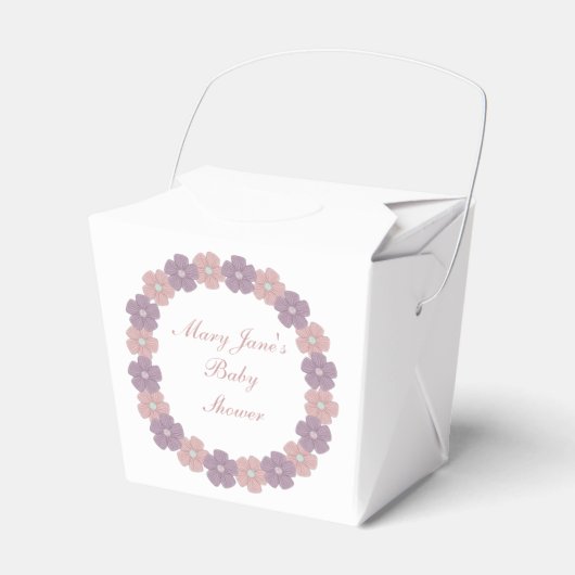 Cadeau doosje voor baby shower (Voorkant Zijde)