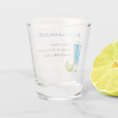 Cadeau drankrecept shotfeest shot glas (Achterkant)