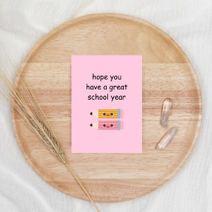 Cadeau een beetje grappig terug naar school studen feestdagenkaart