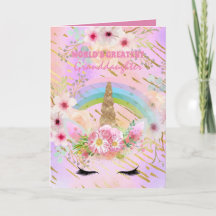 Cadeau eenhoorn voor KLEINDOCHTER Roze Goud Meisje