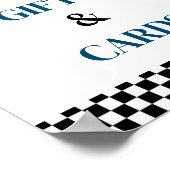 Cadeau en Kaart Race Auto Baby shower feestbord Poster (Hoek)