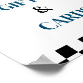 Cadeau en Kaart Race Auto Verjaardagsfeestje Teken Poster (Hoek)