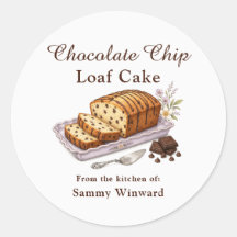 Cadeau-etiket voor chocoladekip-broodcake