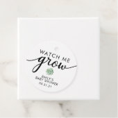 Cadeau-etiketjes voor succulenten voor BABY SHOWER Bedankjes Labels (In situ)