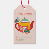 Cadeau-etiketten - Tea House Birds Cadeaulabel (Voorkant)