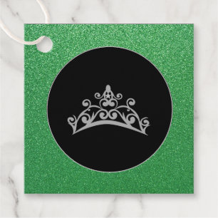 Cadeau-FavorTag - Pageant USA America Tiar Crown Bedankjes Labels