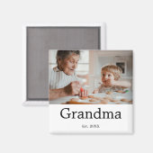 Cadeau Foto Oma Opgericht Magneet (Voorkant / Achterkant)