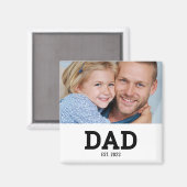 Cadeau Foto Vader Oprichting Magneet (Voorkant / Achterkant)