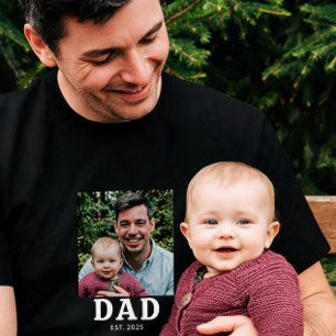 Cadeau Foto van Vader Oprichting T-shirt