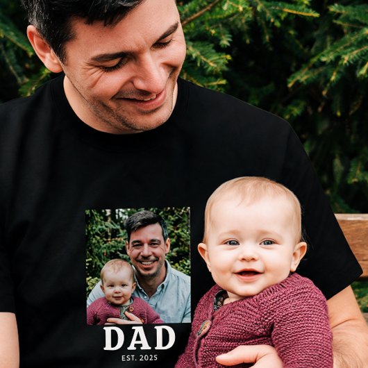 Cadeau Foto van Vader Oprichting  T-shirt