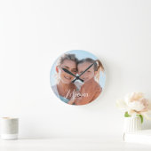 Cadeau foto voor mama ronde klok (Huis)