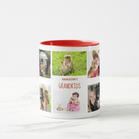 Cadeau fotocollage oma en opa mok (Midden)