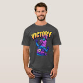 Cadeau Gaming Victory Llama T-shirt (Voorkant volledig)