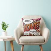 Cadeau Geboorte Statistieken Stripboek Pop Art-her Kussen (Stoel)