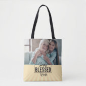 Cadeau! Gepersonaliseerd "Gewoon gezegend" geloof Tote Bag (Voorkant)