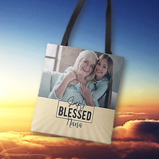 Cadeau! Gepersonaliseerd "Gewoon gezegend" geloof Tote Bag