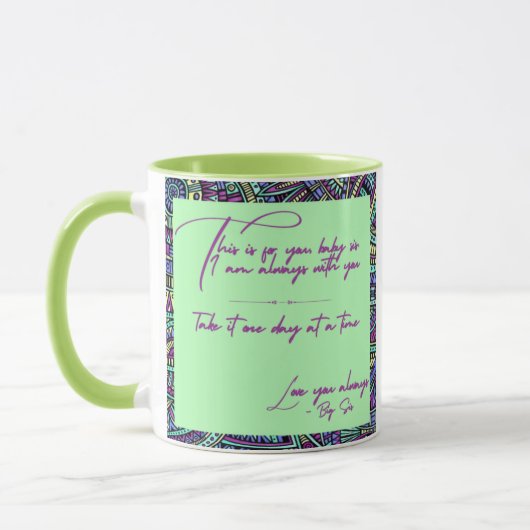 Cadeau Gepersonaliseerde Mok voor Baby Zuster (Links)