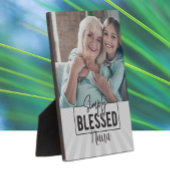 Cadeau! Gepersonaliseerde "Simply Blessed" foto Fotoplaat