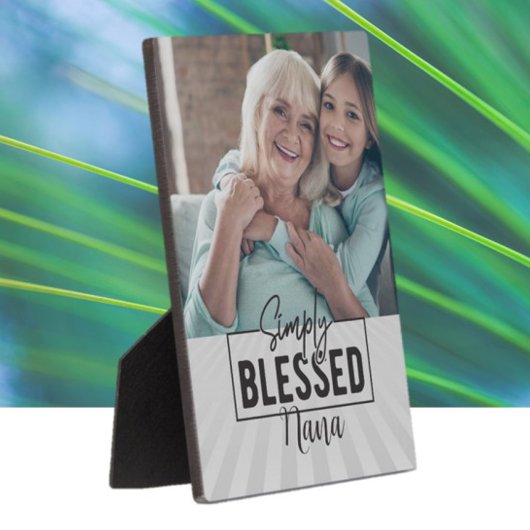 Cadeau! Gepersonaliseerde "Simply Blessed" foto Fotoplaat