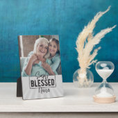 Cadeau! Gepersonaliseerde "Simply Blessed" foto Fotoplaat (Zijkant)