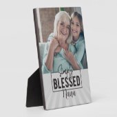 Cadeau! Gepersonaliseerde "Simply Blessed" foto Fotoplaat (Zijkant)